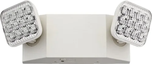 Vista 6 de Lithonia Lighting Basics - Luz LED de emergencia, iluminación de emergencia con cabezales de lámpara LED ajustables duales, montaje en pared
