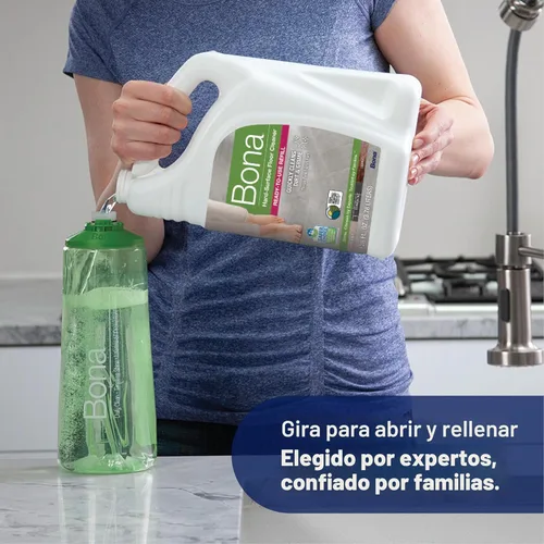 Vista 12 de Bona - Mopa de aerosol de primera calidad para suelos de piedra, baldosa o laminados.