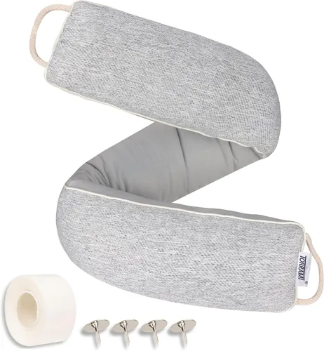 Vista 7 de TORRAMI Tope de corrientes de aire para puerta de 30", aislamiento de la parte inferior, tope de ruido y aire de 2.09 LB, sello de protección contra