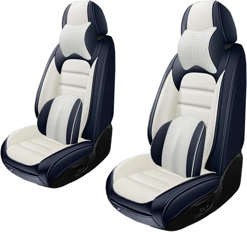Vista 18 de 5 fundas de asiento para Nissan Frontier 2005-2023, de cuero, impermeables, antideslizantes, cómodas fundas de asiento de automóvil con bolsa