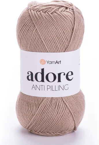 Vista 37 de 1 madeja YarnArt Adore, hilo antipilling, 100% acrílico antipilling, 100 g (3.5 oz), 280 m (306 yd), 3: Light-DK, Verde bebé - 358