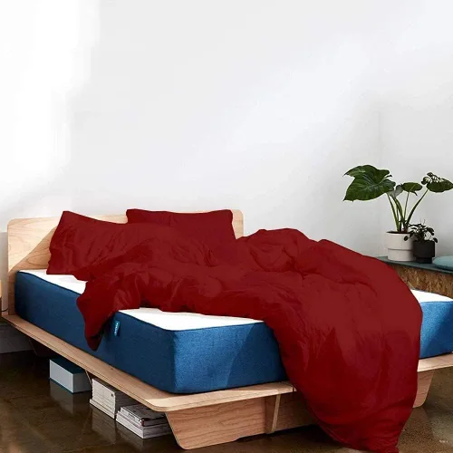 Vista 3 de Juego de funda de edredón de tamaño individual de microfibra cepillada suave y ligera, juego de funda de edredón individual - 3 piezas con cierre