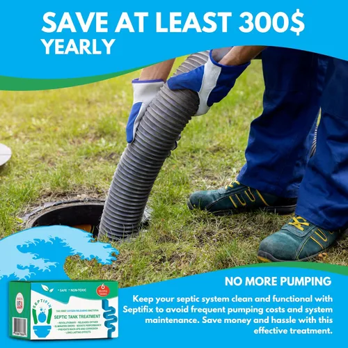 Vista 5 de Pestañas de tratamiento de tanque séptico: tabletas de bacterias aeróbicas vivas para tu tanque séptico