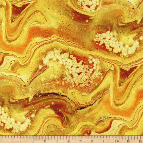 Vista 2 de QT Fabrics Fusion II Swish Orange, Tela por yarda