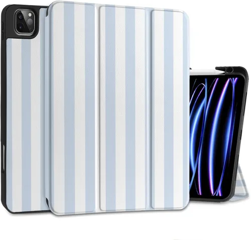 Vista 35 de DONGKE Funda protectora delgada para iPad Pro 2022/2021/2020/2018 de 11 pulgadas de generación 4/3/2/1 - Funda protectora delgada - Soporte