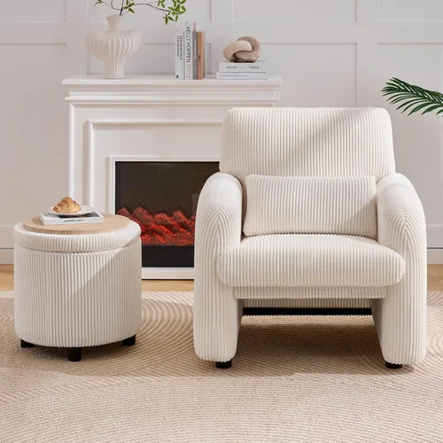 Vista 13 de WUTUTUEE Sofá biplaza de pana de 56 pulgadas, sofá biplaza de 2 plazas para espacios pequeños, cómodo sofá de dos plazas tapizado moderno