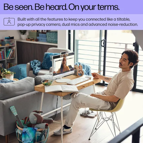 Vista 7 de HP PC de escritorio todo en uno de 23.8 pulgadas, pantalla FHD, Intel Core i5-1334U, 16 GB de RAM, SSD de 512 GB, gráficos Intel UHD, Windows 11