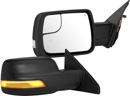 Vista 13 de Espejos de remolque aptos para Dodge 1994-1997 para Ram 1500 para Ram 2500 para modelos Ram 3500 Espejos de remolque con espejos de visión lateral