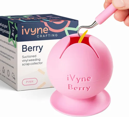 Vista 9 de iVyne Berry Suctioned Vinyl Weeding Scrap Collector & Holder para herramientas de deshierbe para vinilo - Negro