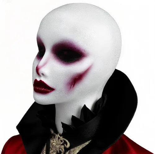 Vista 5 de Smilco Cabeza de peluca de espuma de 12 pulgadas, 3 piezas, soporte de peluca de maniquí de espuma alta para mujer, soporte y soporte