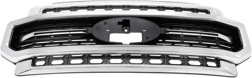 Vista 6 de HECASA Rejilla delantera compatible con Ford F250 F350 2020-2022 Super Duty Parrilla de parachoques plateada+negro