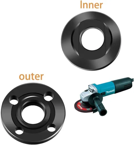 Vista 4 de 1934654 Tuerca de bloqueo para sustituye 4.5" 5" 5/8-11 Makita 1934654 193465-4 224568-4 GA4530 9564PC