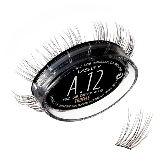 Vista 23 de Lashify Amplify - Extensiones de pestañas GossamerDIY de 0.472 pulgadas, color negro, pestañas postizas fáciles para un aspecto natural