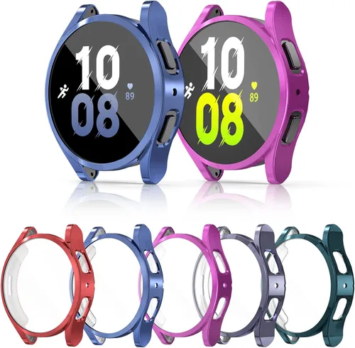 Vista 13 de RICHONE [Pack de 10 unidades] Compatible con Samsung Galaxy Watch FE 4/5 de 40 mm, funda protectora de pantalla de TPU suave con marco