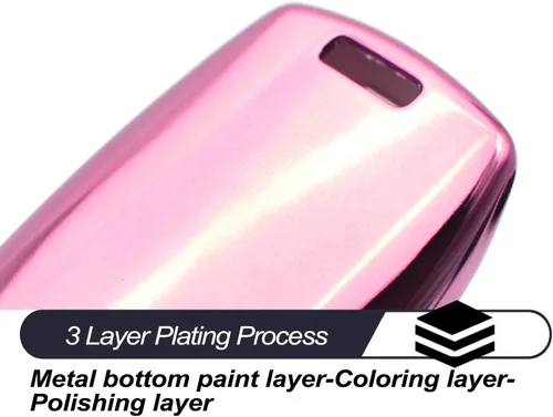 Vista 5 de MECHCOS Compatible con Toyota Camry RAV4 Highlander 4Runner Corolla Mirai Avalon C-HR Prius C V Prime AWD-e 86 Funda Protectora de Silicona Rosa TPU