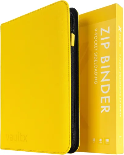 Vista 10 de Vault X Carpeta de 9 bolsillos con cremallera para tarjetas, 360 tarjetas, material de álbum Exo-Tec premium, 20 páginas de carga lateral, carpeta