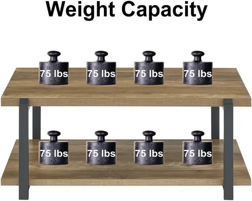 Vista 16 de FOLUBAN Mesa de centro negra, moderna mesa central de madera rústica con almacenamiento para sala de estar, mesa de té de cóctel rectangular