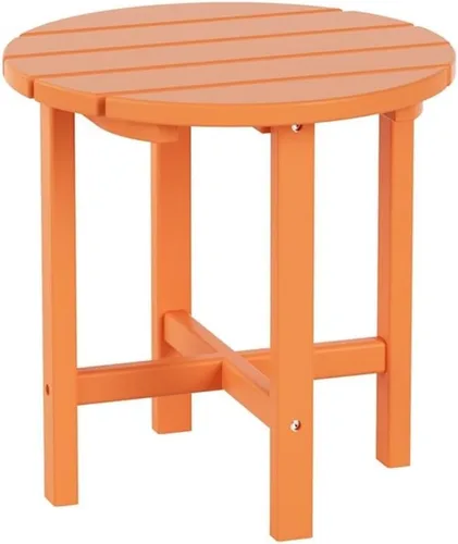 Vista 15 de Costaelm Mesas Laterales Cuadradas para Exteriores, Mesas de Patio Adirondack para Exteriores, Mesa Lateral de Patio de HDPE Resistente a