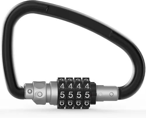 Vista 16 de Locking Carabiner Heavy Duty, Large Carabiner Clip with Combination Lock, 4 inch 25KN Metal D Ring Carbiner, Oval Caribiner, Triangle Caribeaner
