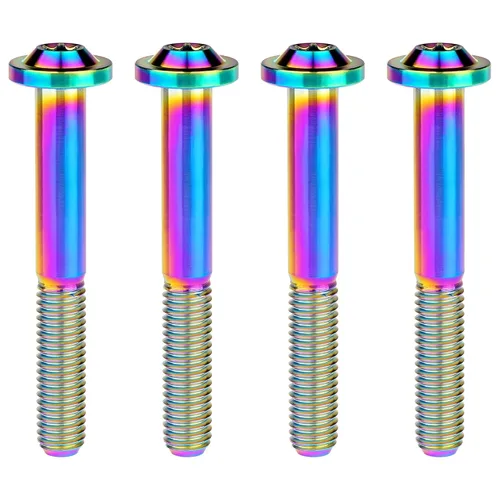 Vista 31 de Tornillos de cabeza Torx de titanio M8 10 15 20 25 30 60 2.756 in Tornillos de cabeza Torx paquete de 4 (M8x15mm, plateado)