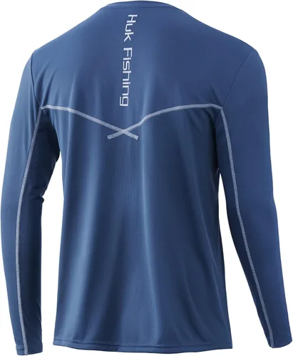 Vista 2 de HUK Men's Icon X Long Sleeve Fishing Shirt with Sun Protection