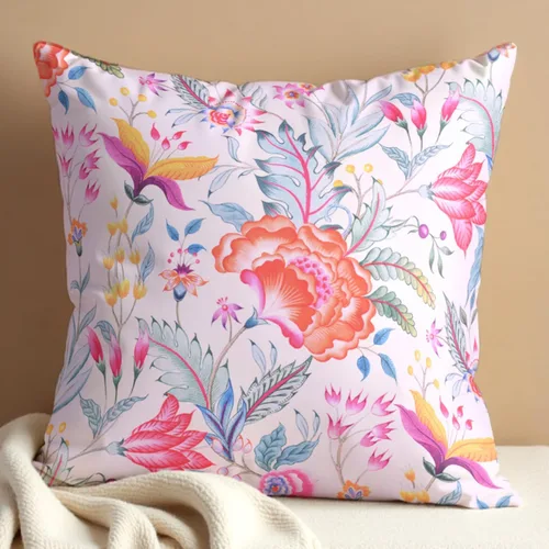 Vista 44 de Decozen Fundas de almohada – Paquete de 1 funda de cojín decorativa con estampado floral para decoración del hogar, sofá, silla, cama, patio, sala