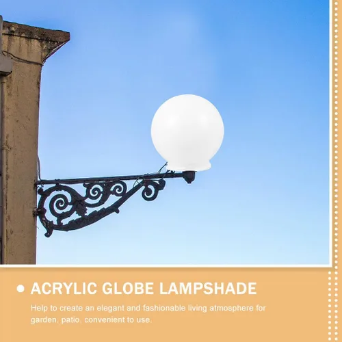 Vista 5 de BESPORTBLE Pantalla de bola para decoración al aire libre, lámparas de cúpula para suelo al aire libre, globo de luz de globo transparente, pantalla