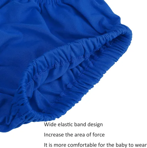 Vista 5 de WELROG Conjunto dorado brillante con tirantes para el primer cumpleaños de los niños