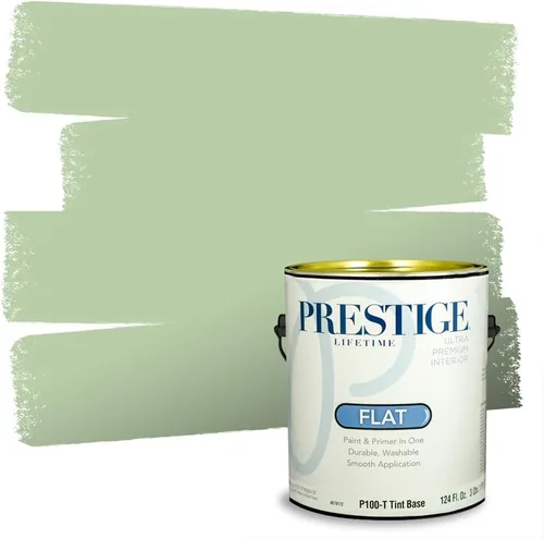 Vista 134 de PRESTIGE Pintura exterior e imprimación en uno, aloe, plano, 1 galón