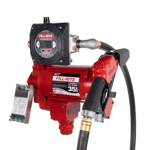 Vista 2 de Fill-Rite Bomba de transferencia de combustible FR319VBP 115V/230V 35 GPM con paquete de medidor digital (pulsador incluido)