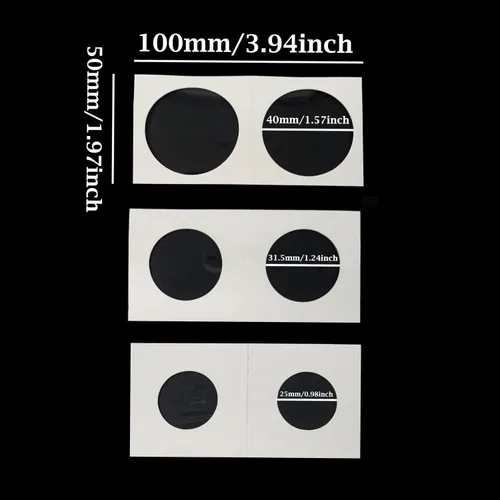 Vista 2 de Honbay 150 soportes de cartón para monedas, monedas, soportes para monedas para colección de monedas, suministros de almacenamiento