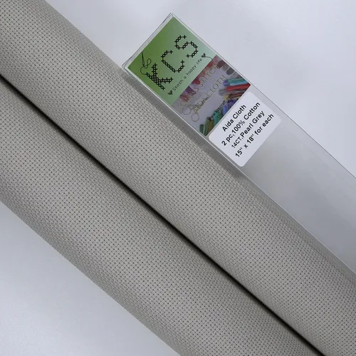 Vista 130 de KCS 2 piezas de tela de costura de algodón Aida de punto de cruz de 15 x 18 pulgadas (blanco antiguo, 14 unidades)