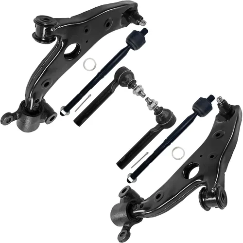 Vista 160 de Detroit Axle - Kit de extremo delantero RWD para Chrysler 300 Dodge Charge Challenger 2011-2019, 2 brazos de control inferiores traseros 2 rótulas