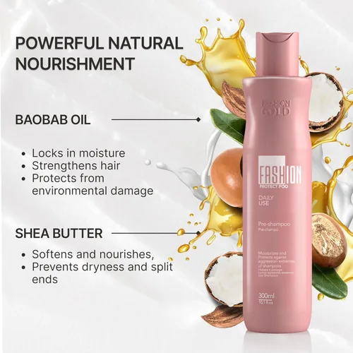 Vista 4 de Fashion Gold Pre-Shampoo Protect Poo - 10.1 fl oz