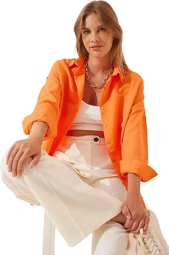 Vista 4 de Blusas elegantes para mujer, camisas casuales de manga larga con botones