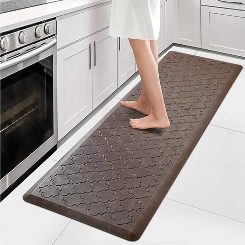 Vista 27 de WISELIFE Tapete de cocina acolchado antifatiga, 17.3 x 28 pulgadas, grueso, antideslizante, impermeable, tapete de espuma resistente para cocina