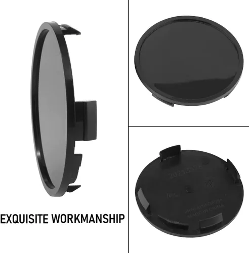 Vista 8 de RTrhinotuning 4 tapas centrales de rueda de 3.03 pulgadas / 3.031 in, base negra para accesorios de llanta de rueda Expedition 2015-2019 F150