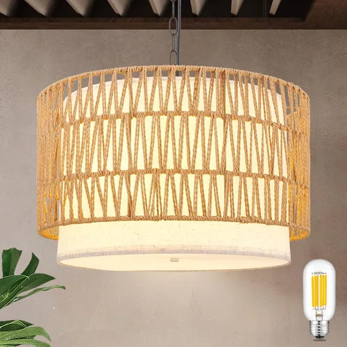 Vista 18 de Iluminación colgante negra de 3 luces, luces colgantes modernas ajustables para isla de cocina, luces colgantes industriales para mesa de comedor