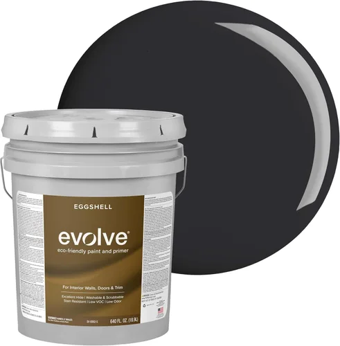 Vista 27 de EVOLVE Pintura e imprimación para interiores, cáscara de huevo (blanco alabastro), 1 galón, cobertura de una capa, excelente oculto, bajo contenido
