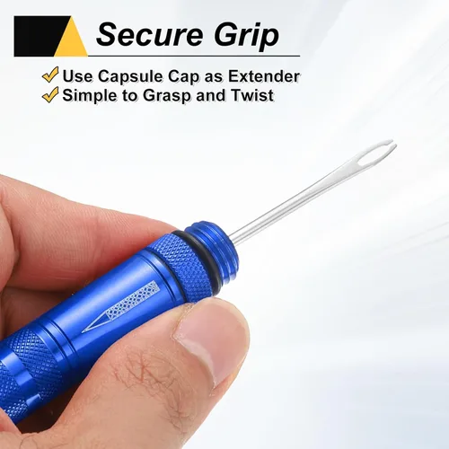 Vista 4 de HARFINGTON Kit de reparación de neumáticos de bicicleta sin cámara, herramienta de parche para reparación de pinchazos planos con herramienta