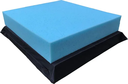 Vista 3 de QQbed - Juego de 2 cojines de espuma viscoelástica para asiento profundo de patio al aire libre (asiento y espalda) con cubierta interna impermeable