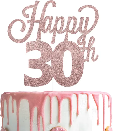 Vista 59 de LINGTEER - Decoración para pastel con texto "Happy Birthday 100", color negro