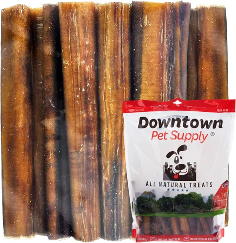 Vista 10 de Downtown Pet Supply Palitos masticables jumbo de 6 pulgadas, 8 onzas, hechos en Estados Unidos, para perros grandes, sin cuero crudo, de larga