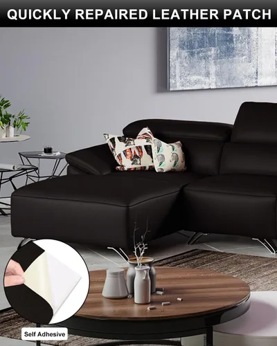 Vista 5 de Parche de reparación de cuero Numola, parche autoadhesivo para sofás, asientos de automóvil, sofás, bolsos, chaquetas