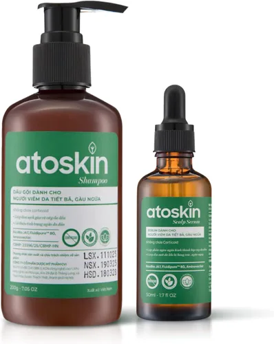 Vista 9 de Champú Atoskin – para dermatitis seborreica – Ayuda a reducir el aceite y mejorar la comodidad del cuero cabelludo (6.8 oz)