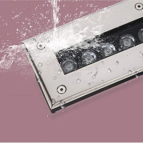 Vista 6 de Luces LED de tierra para paisaje, luces enterradas al aire libre, foco de suelo empotrado LED rectangular luz subterránea lámpara de pie para jardín