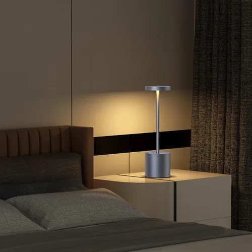 Vista 6 de SAKRINGT Paquete de 2 lámparas de mesa inalámbricas recargables, con batería de 5000 mAh, luz de mesa LED portátil, lámpara de escritorio