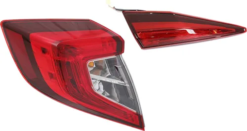 Garage-Pro Luz trasera interior y exterior para Honda Civic 2016-2021 Sedan halógeno con bombilla(s) compatible con DX, EX, EX-L, EX-T, LX, SE, Si,