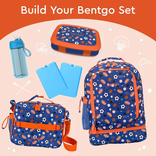 Vista 6 de Bentgo Kids Prints - Lonchera de 5 compartimentos, estilo bento, para niños, a prueba de derrames, tamaños de porción ideales para edades de 3 a 7