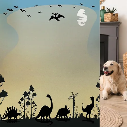 Vista 29 de Película colorida para ventana, película de privacidad, juego de estructura de construcción para niños preescolares con bloques, calcomanías